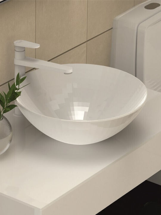 Inter Ceramic Миксер Смесител за мивка Висока Бял Inter Ceramic Миксер Смесител за мивка Висока Бял