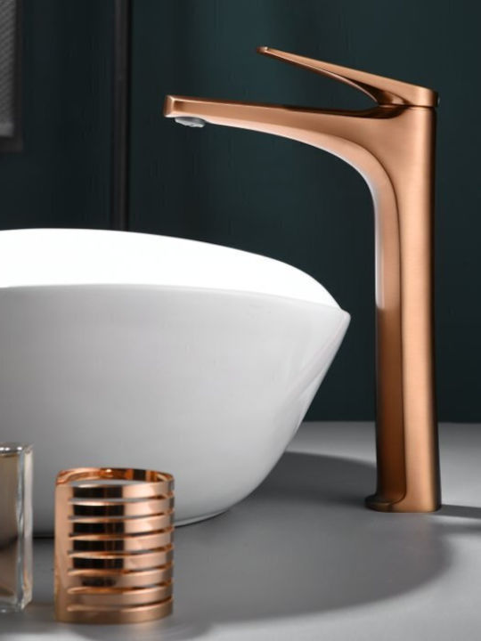 Imex Mixing Tall Sink Faucet Rose Gold