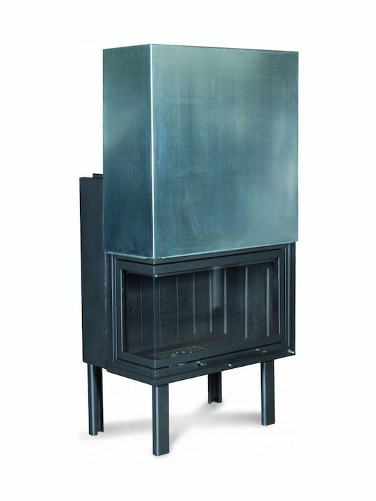 Warm W 90 Corner Kaminofen Holz 20.43kW Rechte Ecke mit Schiebeschranktür Warm W 90 Corner Kaminofen Holz 20.43kW Rechte Ecke mit Schiebeschranktür