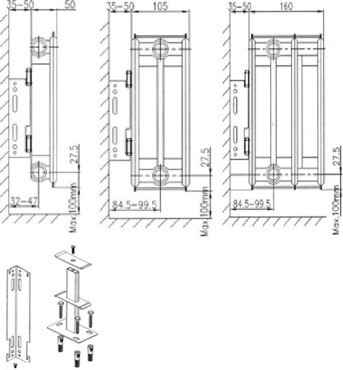 Splendid Ventil Internal Loop Panel Radiator Body Single-column 11/400/600 421kcal/h