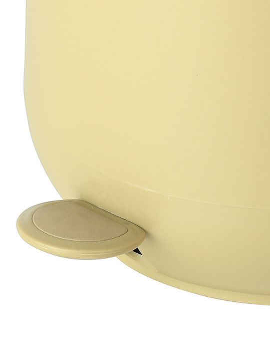 Estia Fjord Plastic Bathroom Basket Soft Close 5lt Beige