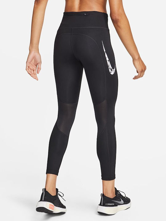 Nike Dri-Fit Training Γυναικείο Cropped Κολάν Μαύρο