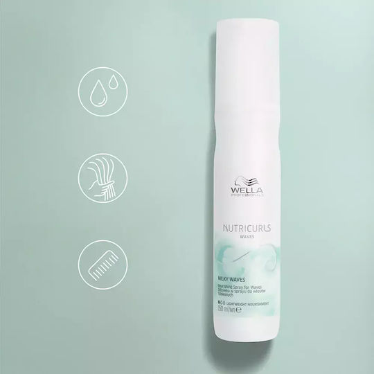 Wella Nutricurls Milky Waves Lotion Μαλλιών για Αναδόμηση 150ml
