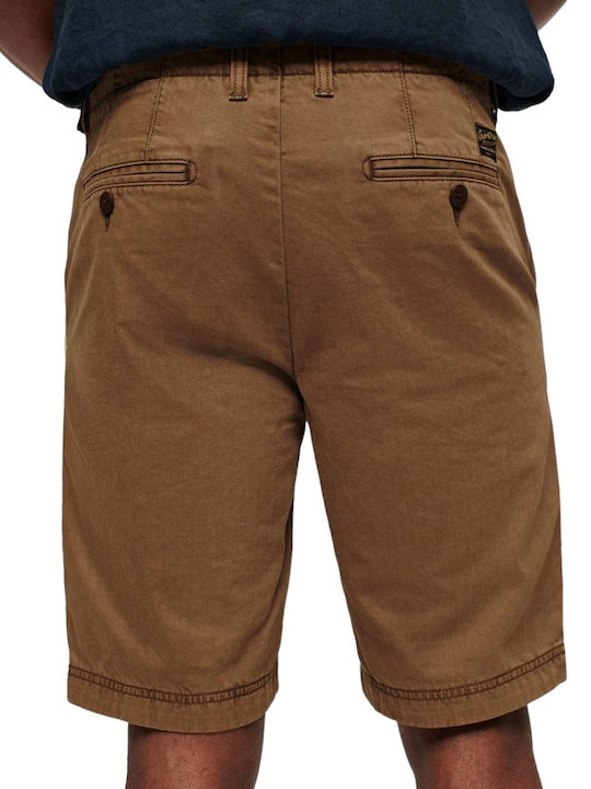 Ovin Vintage Officer Men's Shorts Chino Brown