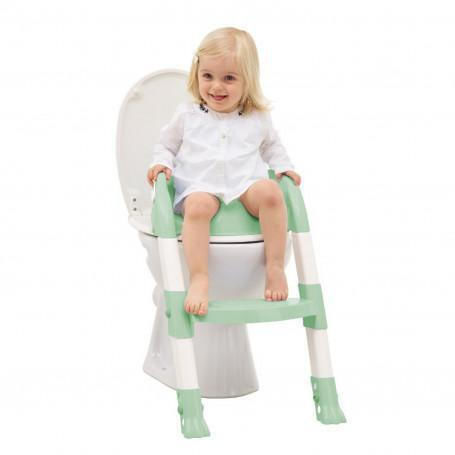 Thermobaby Toddler Toilet Seat Kiddyloo Green Celadon With Footrest And Handles