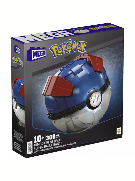 Παιχνιδολαμπάδα Pokémon Mega Construx Jumbo Great Ball 300pcs για 10+ Ετών Mega Bloks