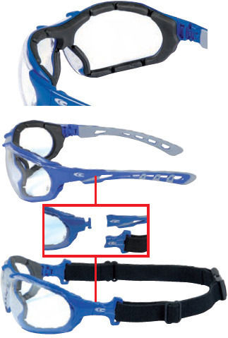Cofra Modular Care Safety Glasses for Protection with Gray Lenses 1pcs