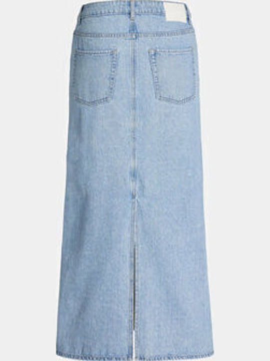 Denim Hoch tailliert Maxi Rock Blau