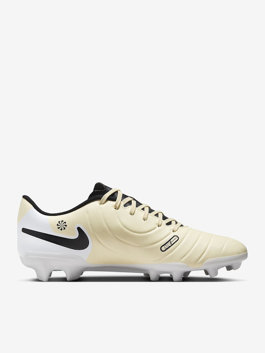 Nike Tiempo Legend 10 Club Ποδοσφαιρικά Παπούτσια με Τάπες FG/MG Lemonade / Metallic Gold Coin / Μαύρο