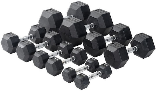 Viking Hexagon Rubber Dumbbell 1 x 40kg