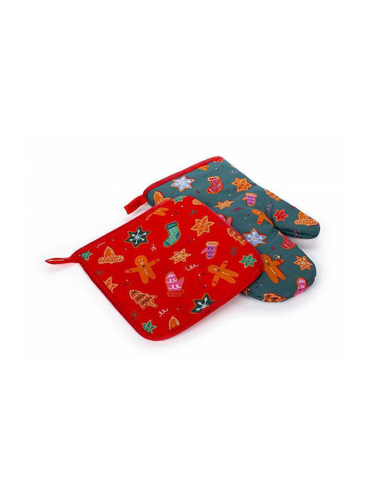 Tri-Coastal Design Set Christmas Oven Mitts 2pcs