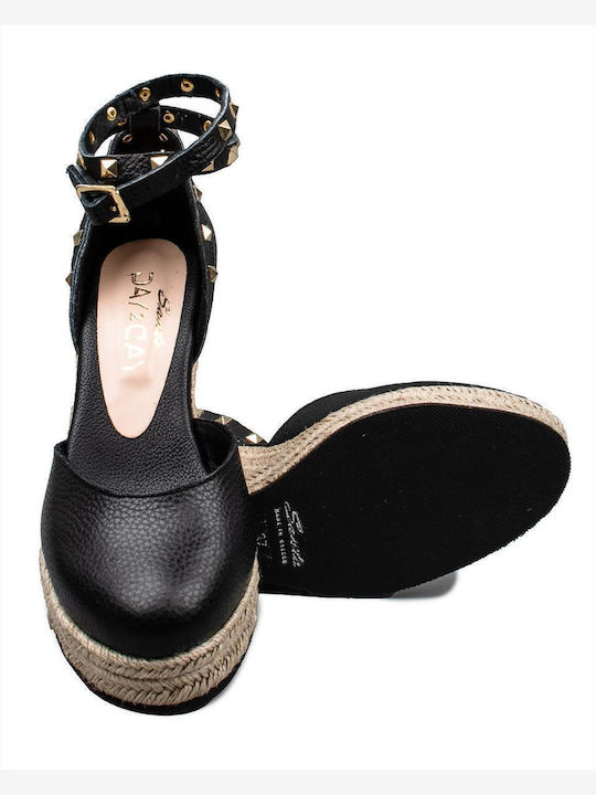 Women's Platform Espadrilles Black