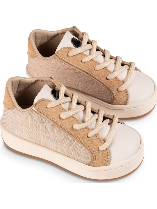 Babywalker Papuci boteza din material textil Sneakers Bej