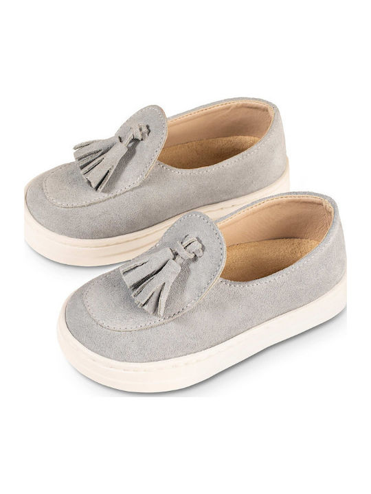 Babywalker Christening Leather Moccasins Light Blue