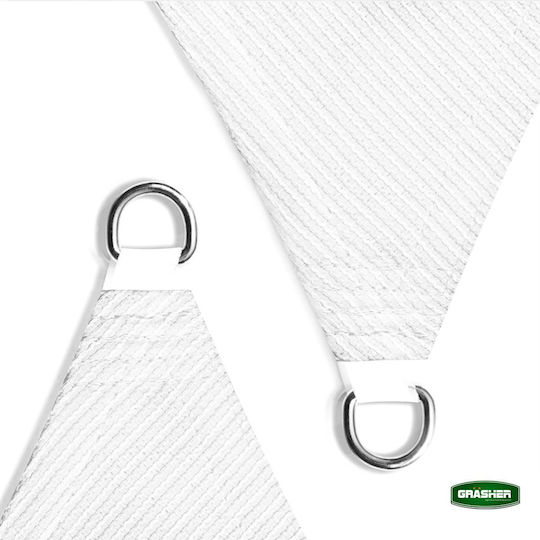 Grasher Ε220 Rectangular Shade Net White With Hoop 3x4m 180gr/m²