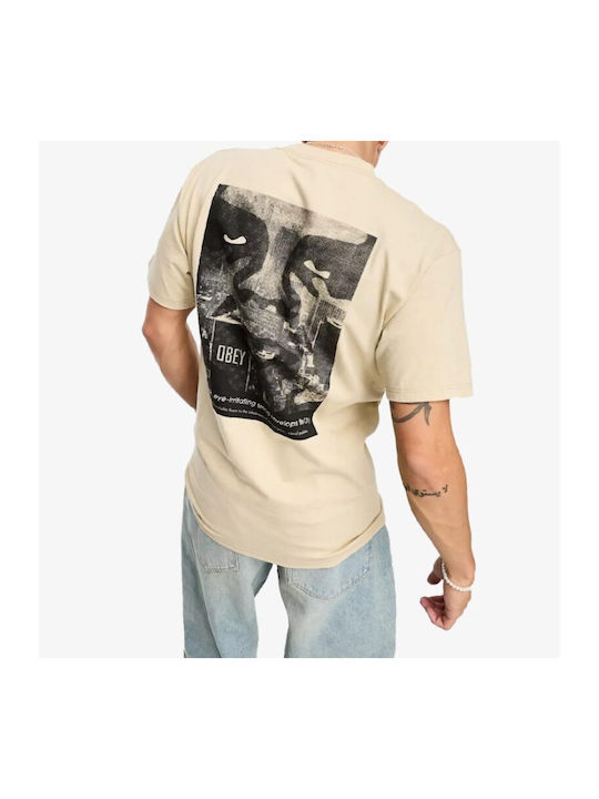 Obey Men's T-shirt Sand