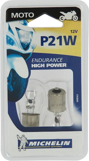 Michelin Lamps Car Endurance High Power P21W 12V 2pcs