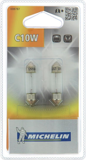 Michelin Лампи Автомобила C10W Халогенни 12V 2бр