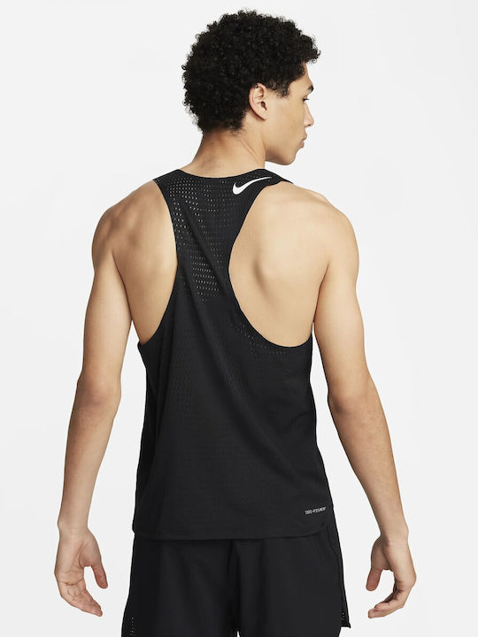 Nike Aeroswift Bluza Sportivă pentru Bărbați Fără Mâneci Dri-Fit Neagră