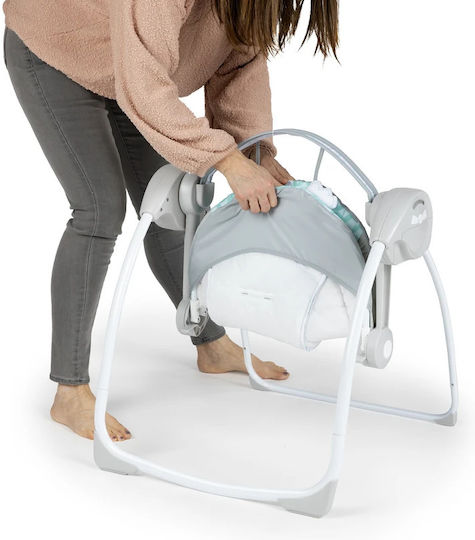 Ingenuity Електрически Релакс Бебе Люлка Swingity Swing Сив за Дете до 9кг