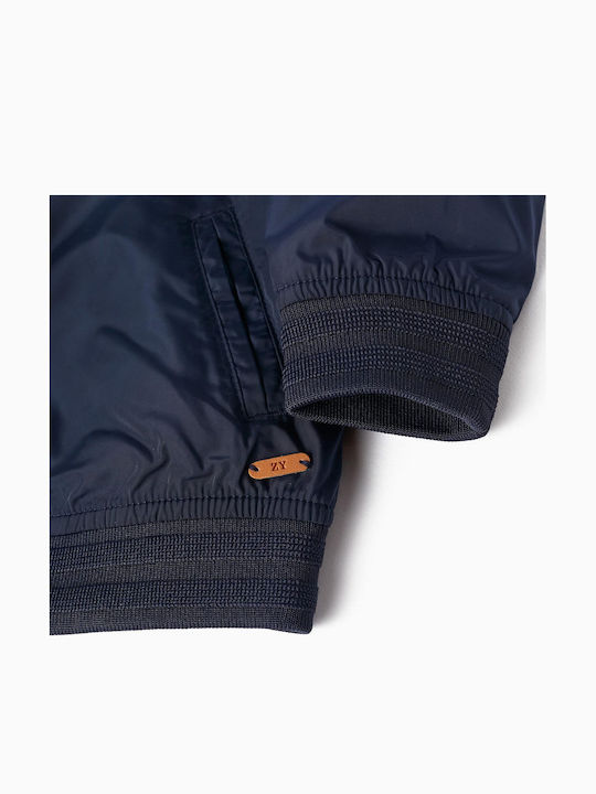 Kids' Casual Jacket Windproof with Hood Blue