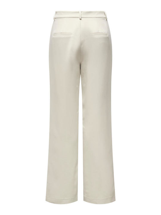 Wide Dama Tesatura Pantaloni cu Croială Largă Piatră ponce