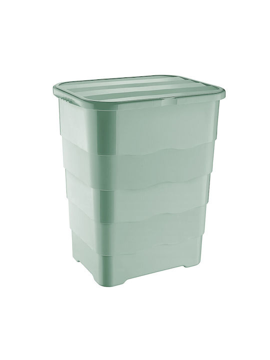 Viosarp Laundry Basket Plastic with Cap 45x35x54cm