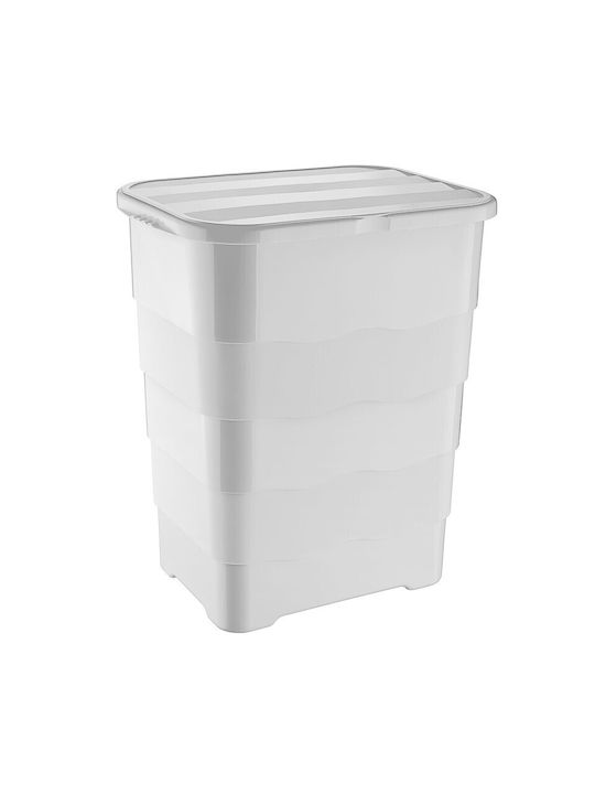 Viosarp Laundry Basket Plastic 92lt with Cap 45x35x54cm
