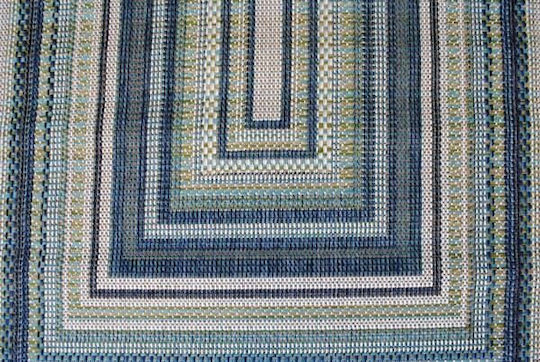 Eurofil Aurela 607 Teppich Rechteckig Sommer Korbweide Blau