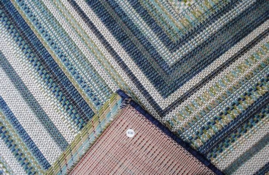 Eurofil Aurela 607 Teppich Rechteckig Sommer Korbweide Blau