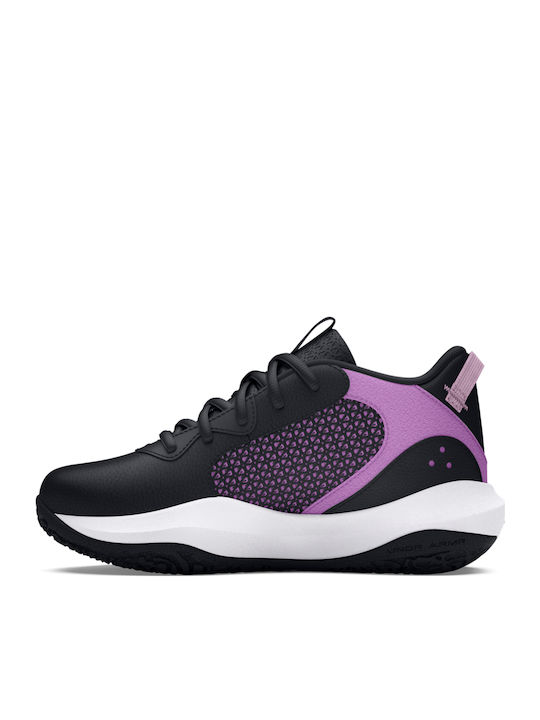 Lockdown 6 Kids Sports Shoes Basketball with Laces Black