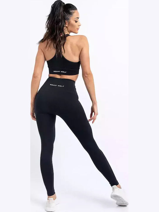 Women's Cropped Training Legging High Waisted Black