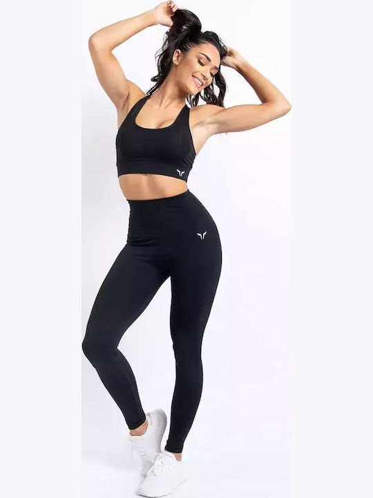 Women's Cropped Training Legging High Waisted Black