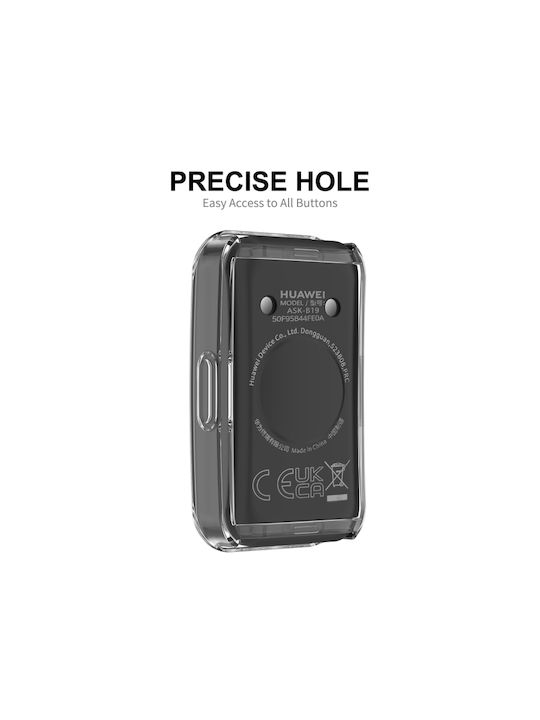 Hat-prince Full Coverage Силиконов Калъф в Прозрачен цвят за Huawei Band 8