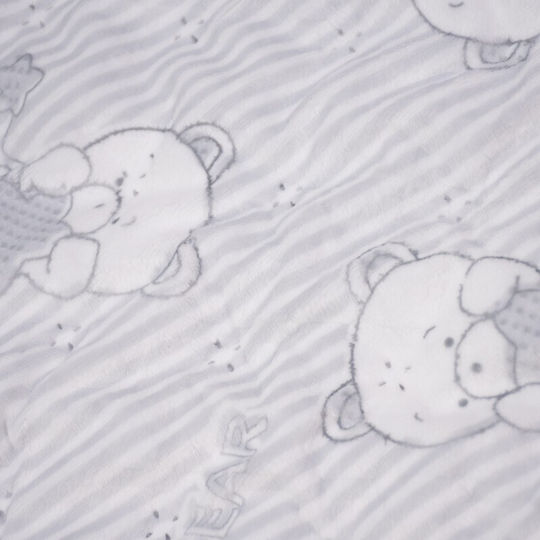 Kamtex Baby Pilotă cu pătură Pentru Patut Bumbac Gri 100x120cm
