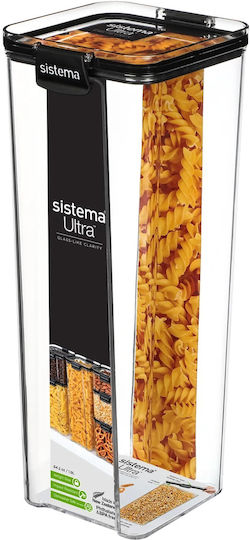 Sistema Ultra Vase Pasta with Airtight Lid Plastic Transparent 1900ml