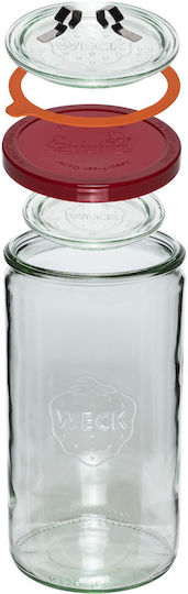 Weck Vase Allgemeine Verwendung mit Deckel Glas Transparent 1590ml