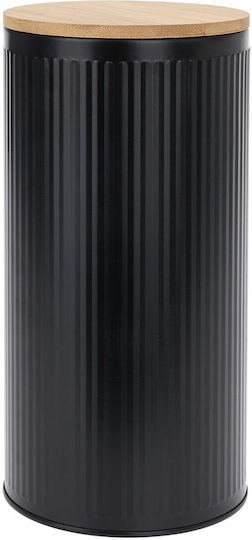 Excellent Houseware Vaza Uz General cu capac Metalic Negru 10.8x10.8x21cm Excellent Houseware Vaza Uz General cu capac Metalic Negru 10.8x10.8x21cm