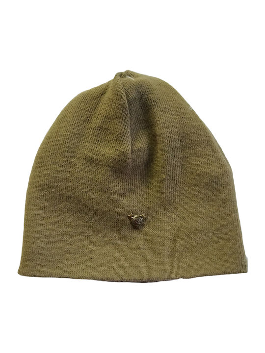 Beanie Γυναικείος Reversible Σκούφος Πλεκτός σε Τιρκουάζ χρώμα