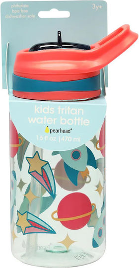 Pearhead Παιδικό Παγούρι Πλαστικό με Καλαμάκι 473ml