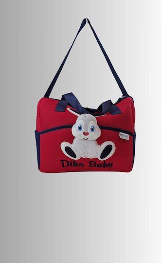 Shoulder/Hand Diaper Bag Red 38x32x14cm.