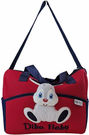 Shoulder/Hand Diaper Bag Red 38x32x14cm.