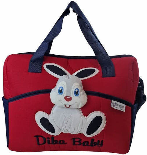 Shoulder/Hand Diaper Bag Red 38x32x14cm.