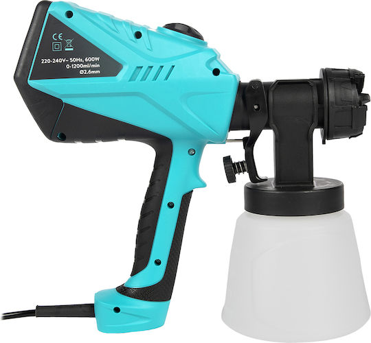 Detoolz Pistol de vopsit electric cu recipient de 1lt