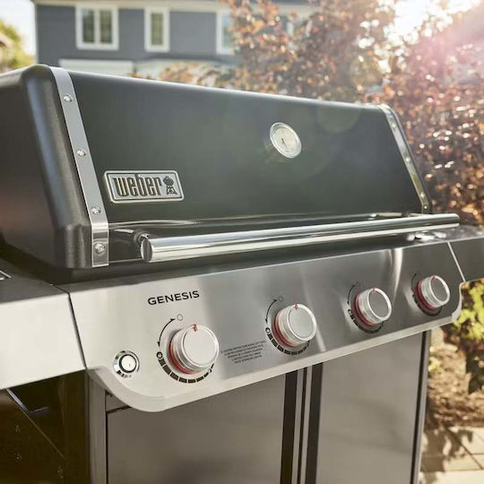 Weber Genesis Ψησταριά Υγραερίου Σχάρας 86x48εκ. με 4 Εστίες 15.2kW