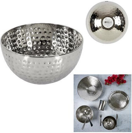 Melina's Collection Bol de Servire Rotund Inox Argintiu cu Diametru 15buc Melina's Collection Bol de Servire Rotund Inox Argintiu cu Diametru 15buc