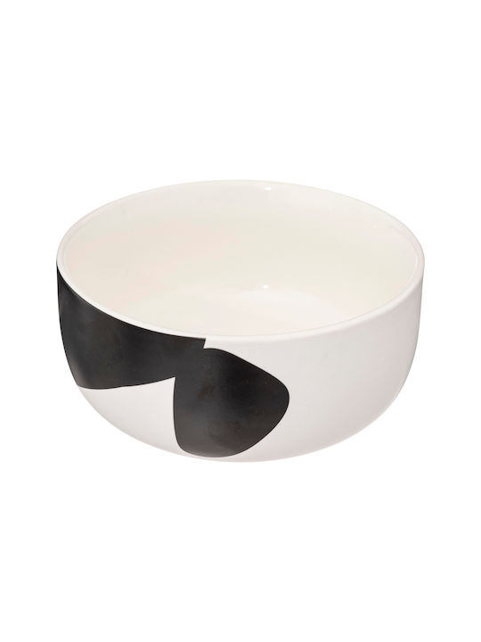 Serving Bowl Round made of Porcelain Blue with Diameter 12.6cm