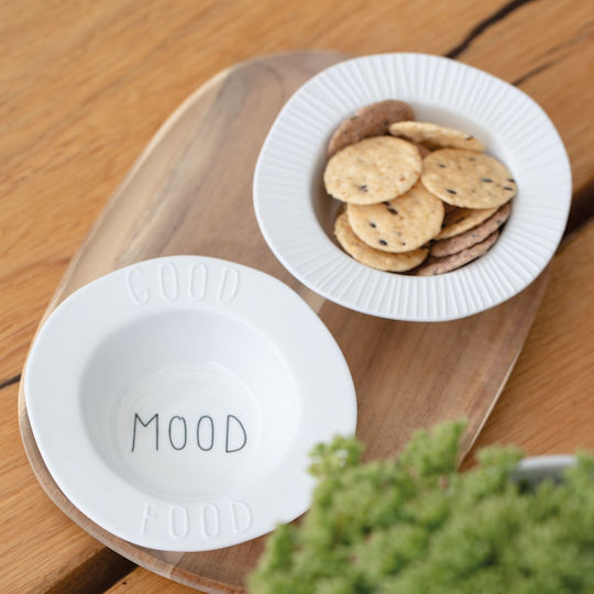 Raeder Dip Serving Bowl Round made of Porcelain White with Diameter 12cm