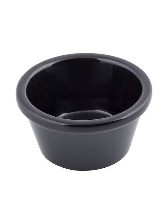 Tablecraft Bol de Servire pentru Sosuri Rotund din Melamină Negru cu Diametru 6.19buc