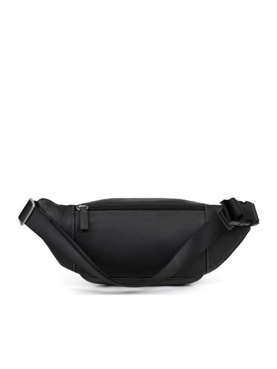 Leather Waist Bag Black